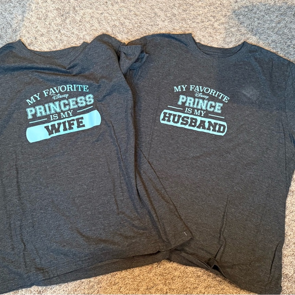 💙 Disney Couples Matching Shirts | My Favorite Prince/Princess | XL